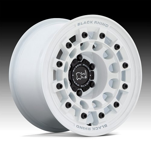 Black Rhino Fuji BR004 Gloss White Custom Truck Wheels 1